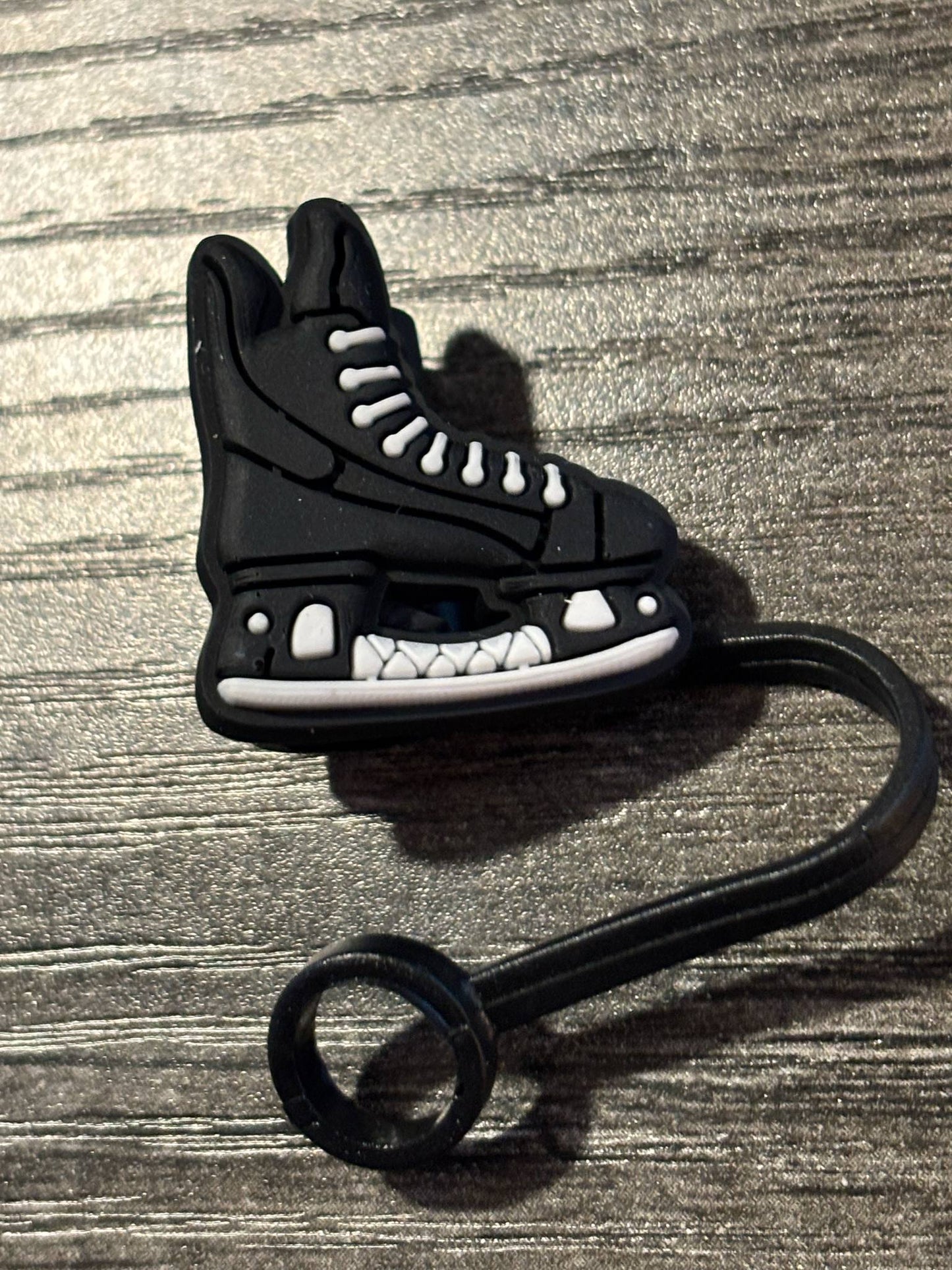 Ice Skate Straw Topper