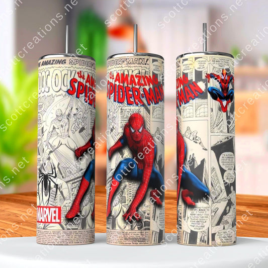 Comic Spider Tumbler