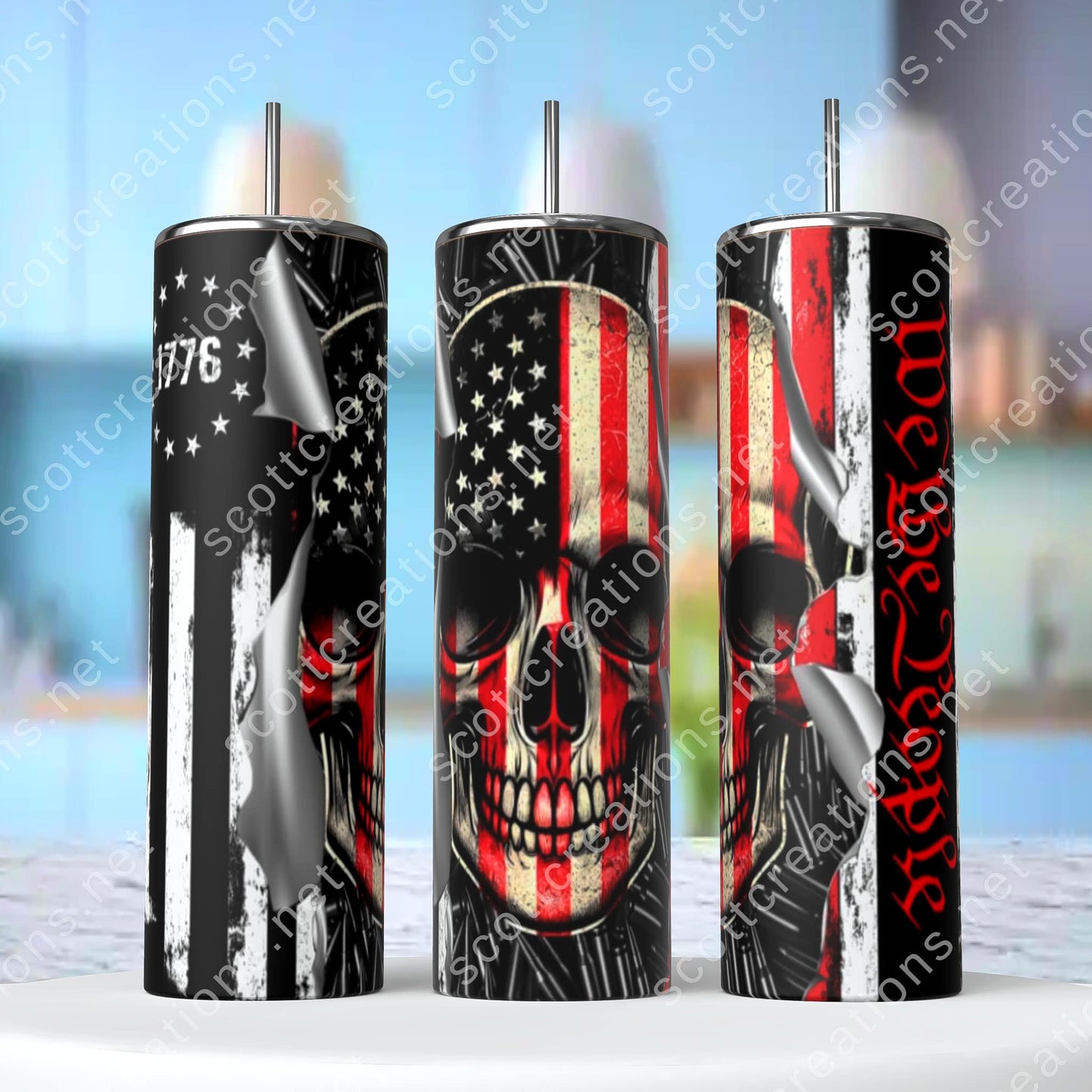 We are the People Skelly Tumbler