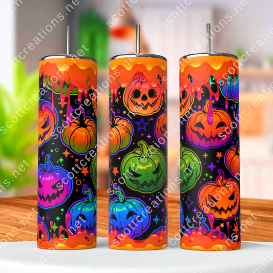 Pumpkin Orange Slim Tumbler