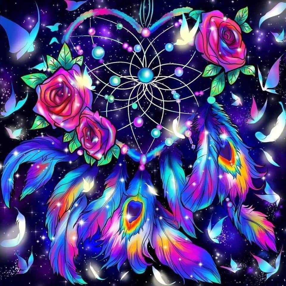 Glow in the Dark Heart Dreamcatcher