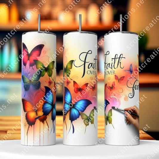 Faith over Fear Tumbler