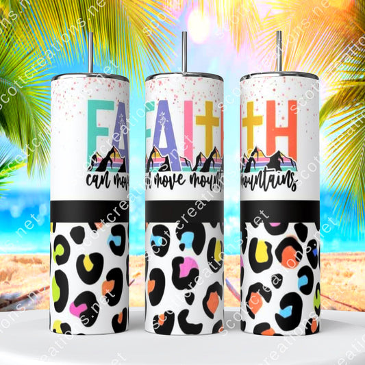 Faith Leopard Tumbler