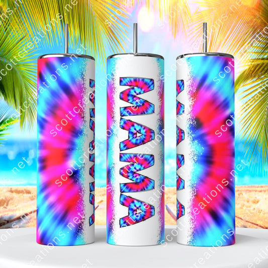 Tie Dye Mama Tumbler