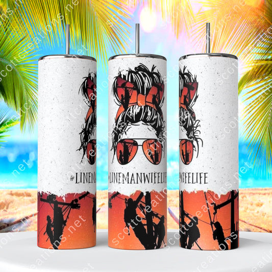 Lineman Wife Tumbler