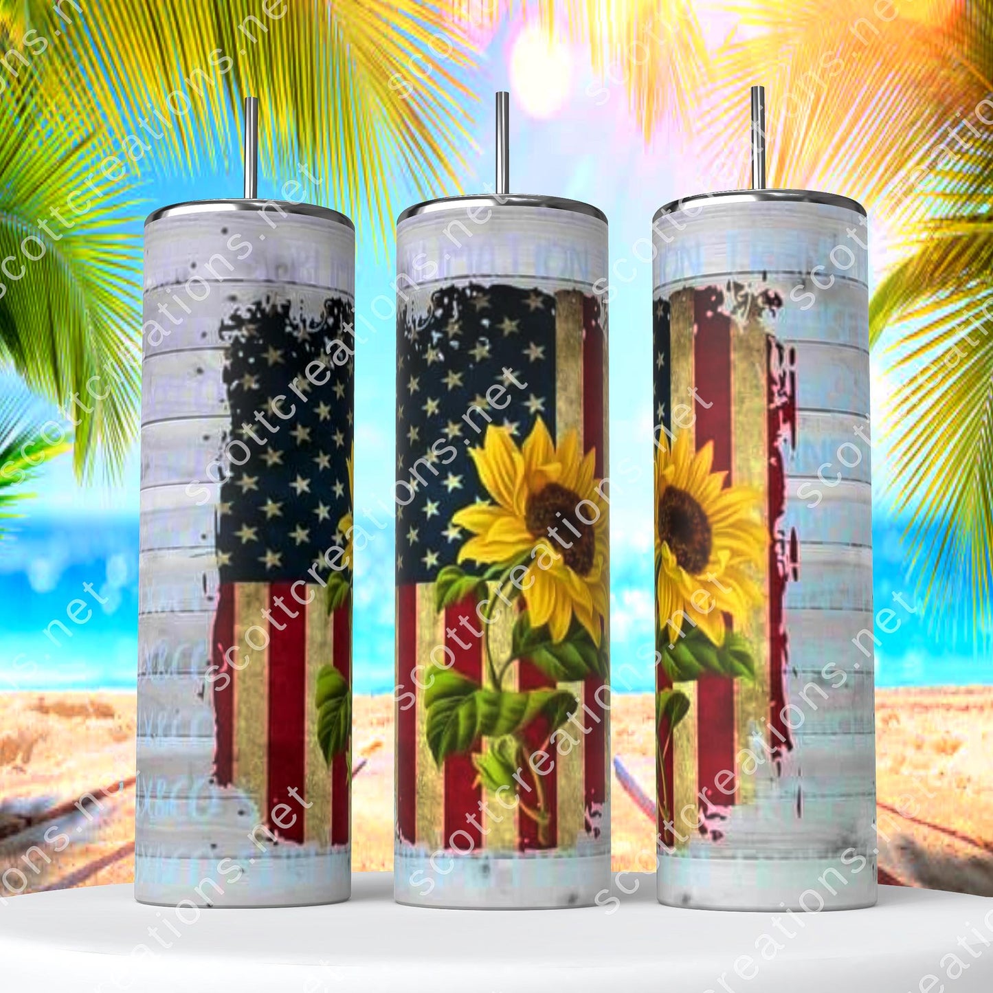 Farmhouse Sunflower Tumbler