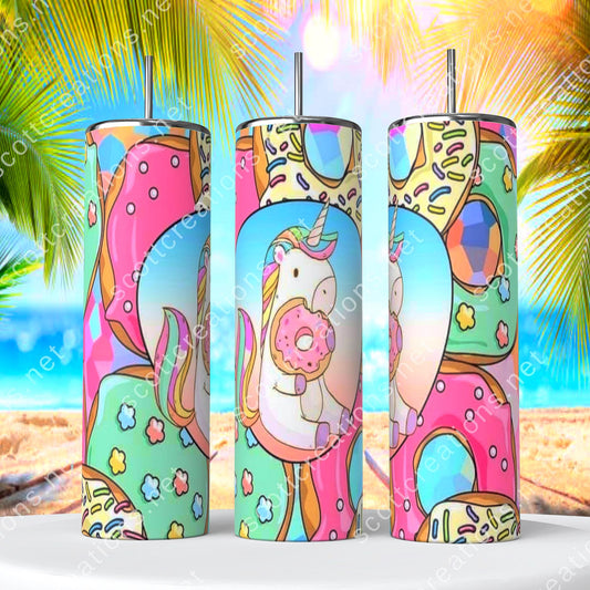 Unicorn Donut Tumbler