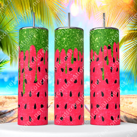 Watermelon Drip Tumbler