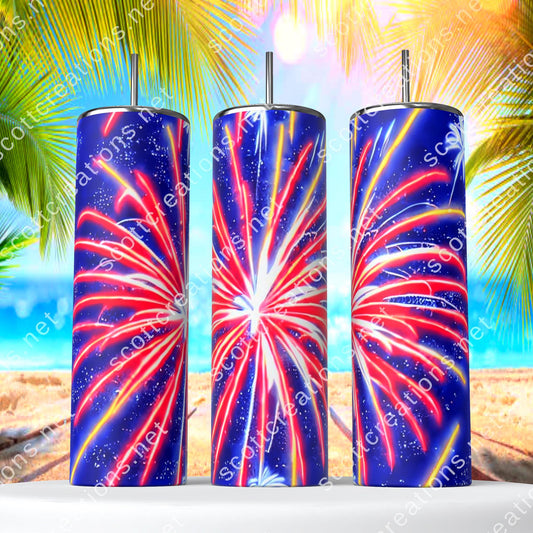 Giant Firework Tumbler