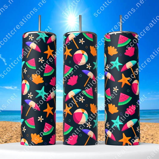 Beach Theme Tumbler