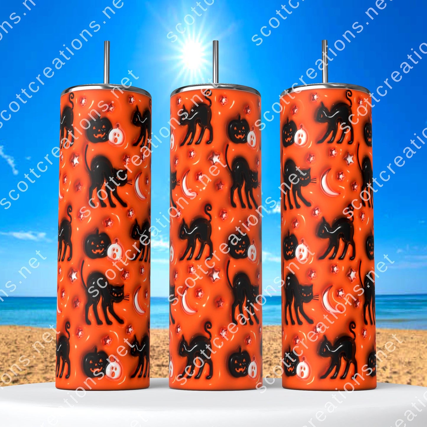Black Cat Tumbler