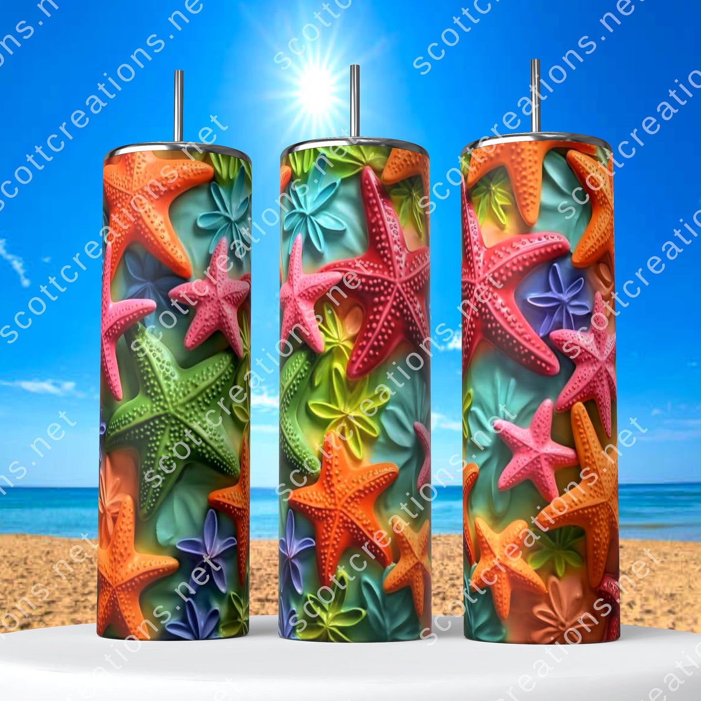 3D StarFish Tumbler