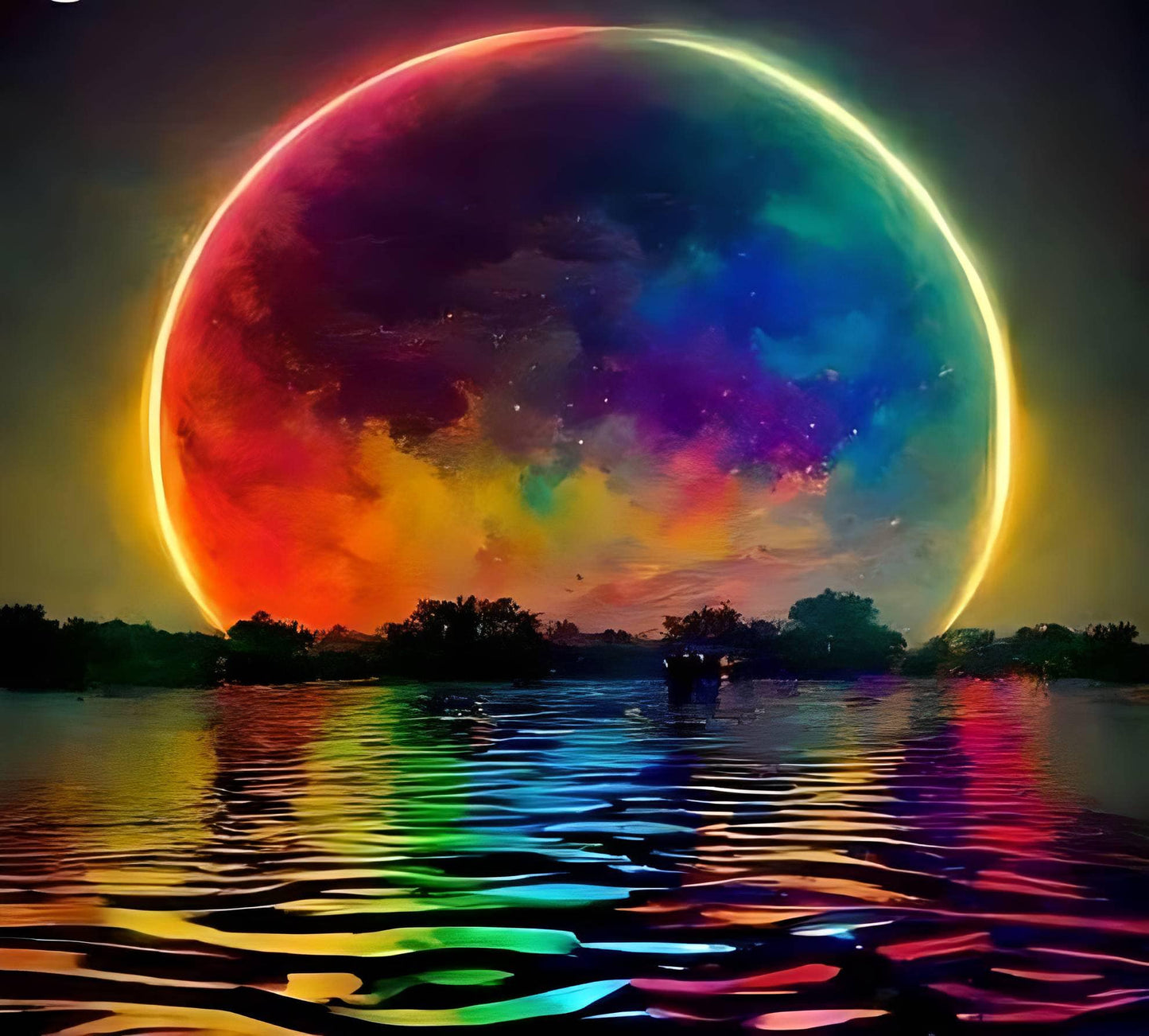 Glow in the Dark Water Moon 1