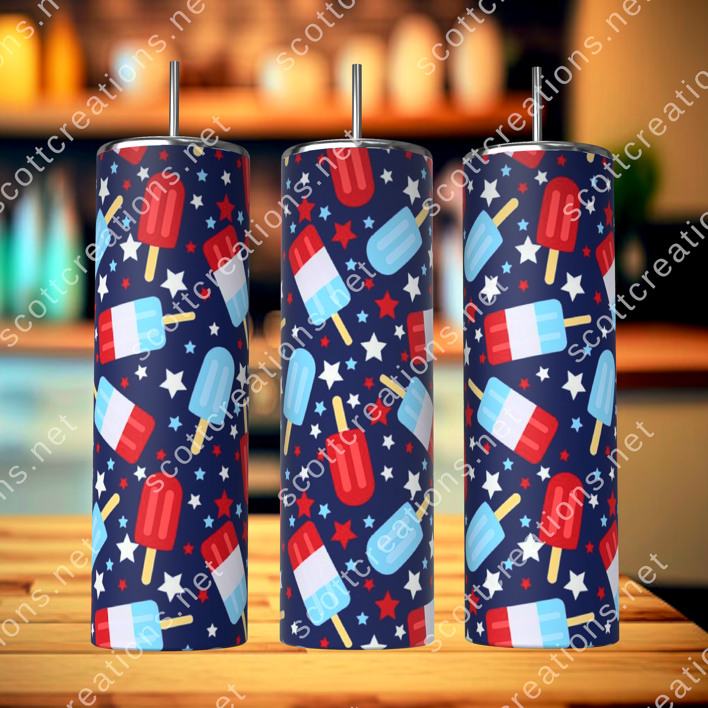 Popsicle Stars Tumbler