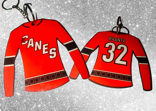 Canes Jersey Keychain