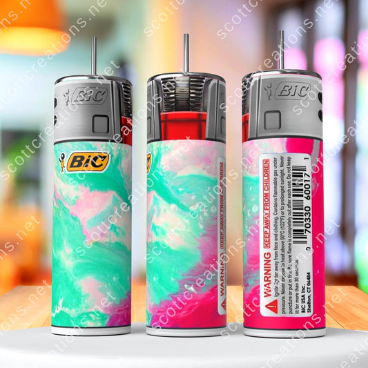 Tie Dye Lighter Tumbler