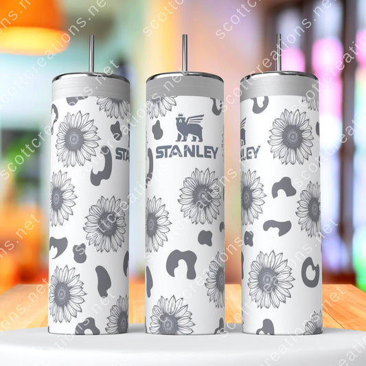 20oz Leopard Flower Tumbler