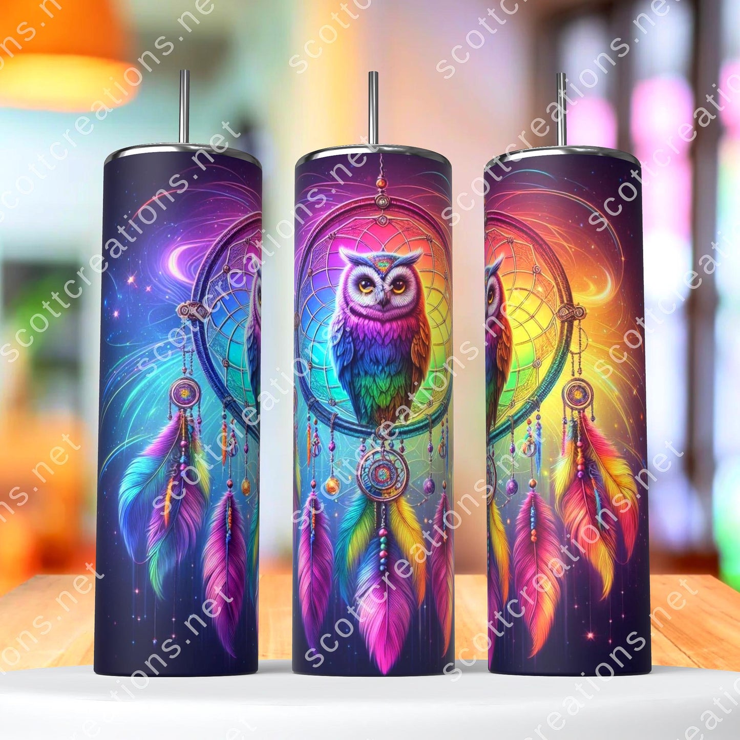 20oz Dreamcatcher Owl 1 Tumbler
