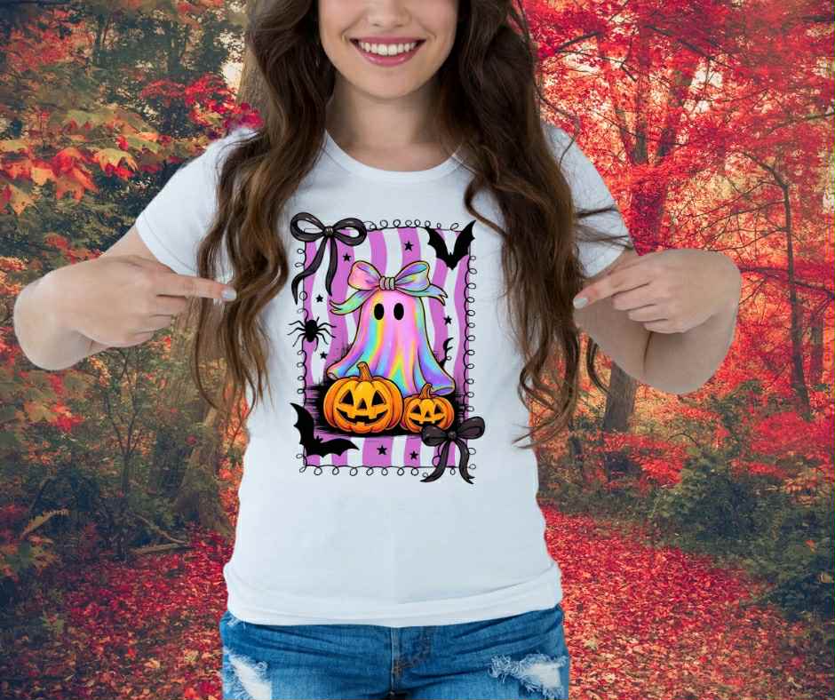 Ghost Bow N Pumpkins