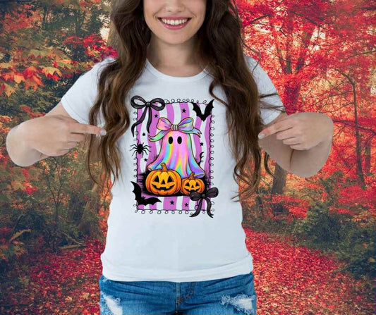 Ghost Bow N Pumpkins