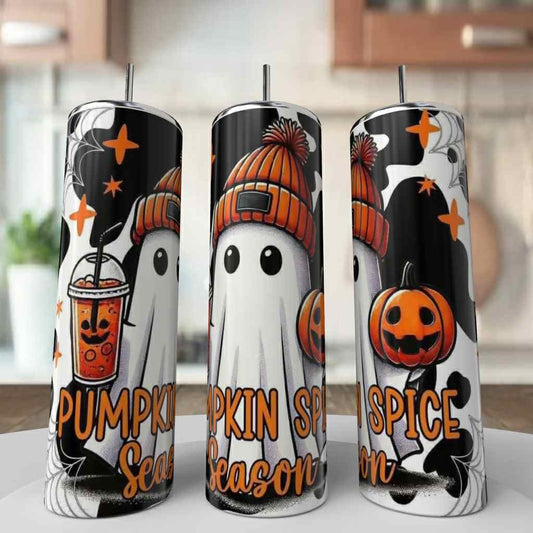 Pumpkin Spice Ghost Tumbler