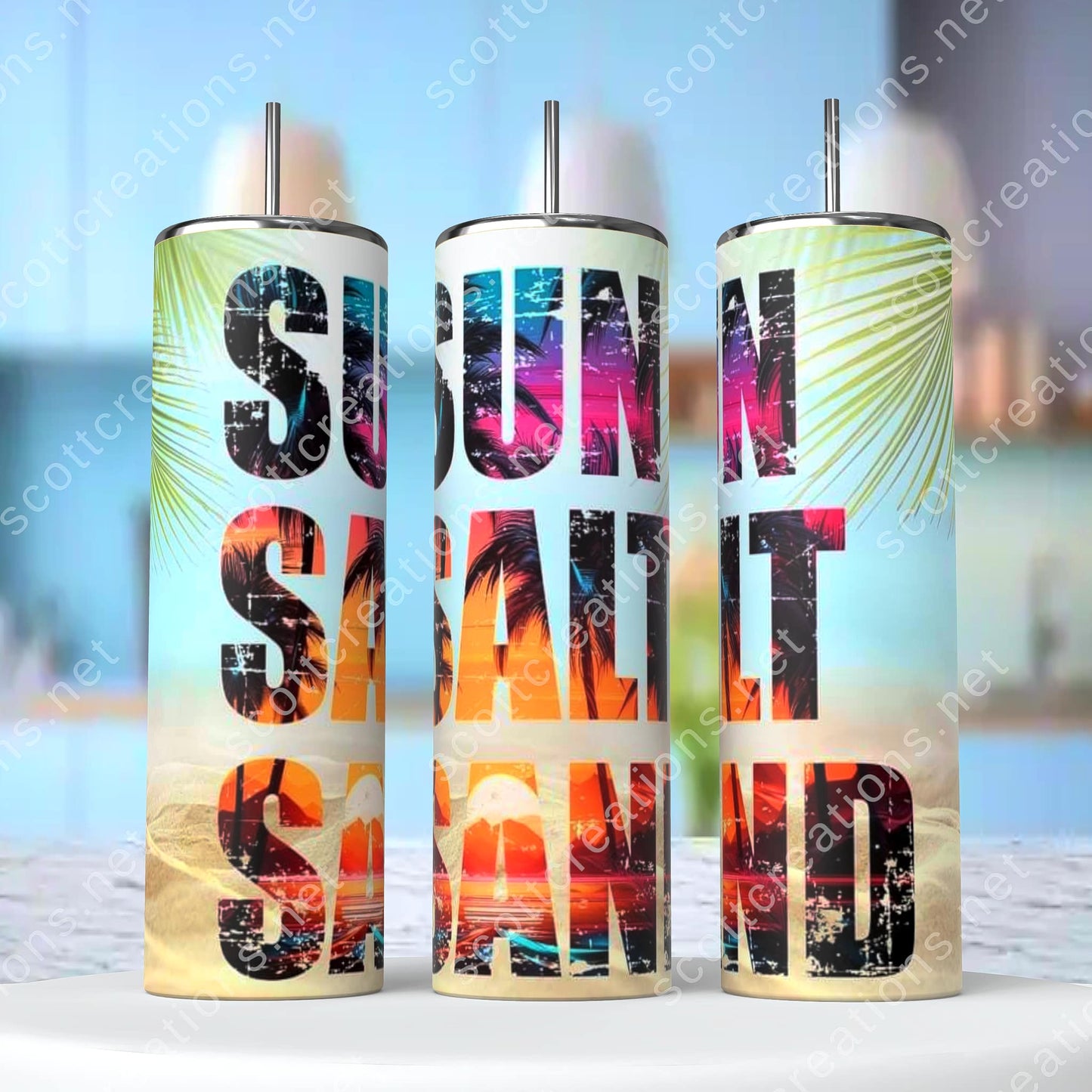 Sun, Salt It, Sand Tumbler