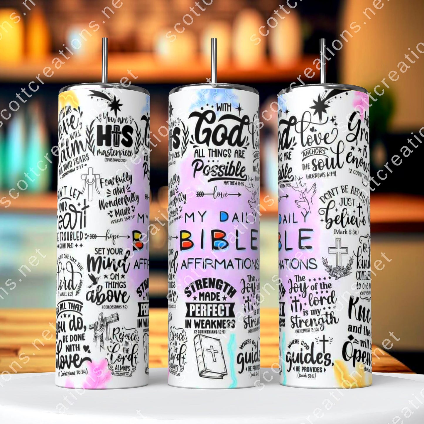 My Daily Bible Affirmations Tumbler