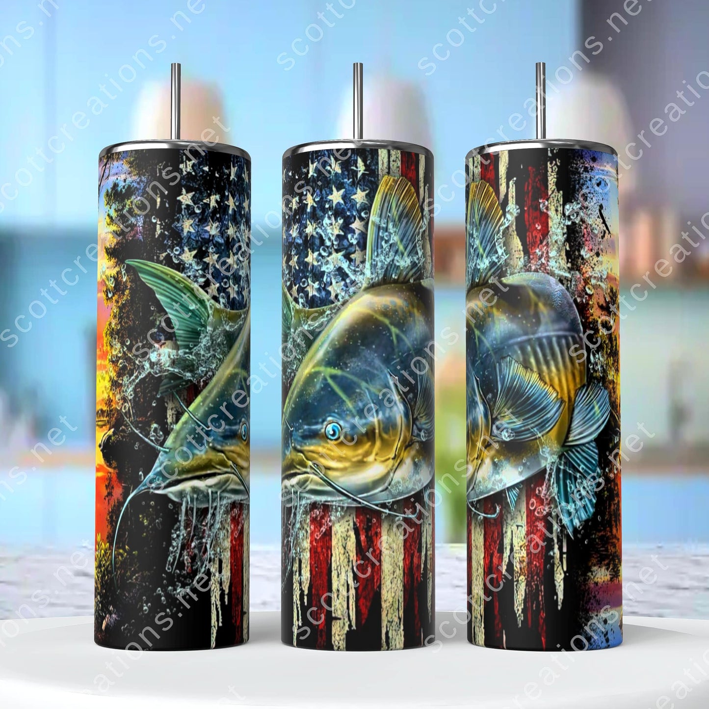 American Bass Fish Tumbler