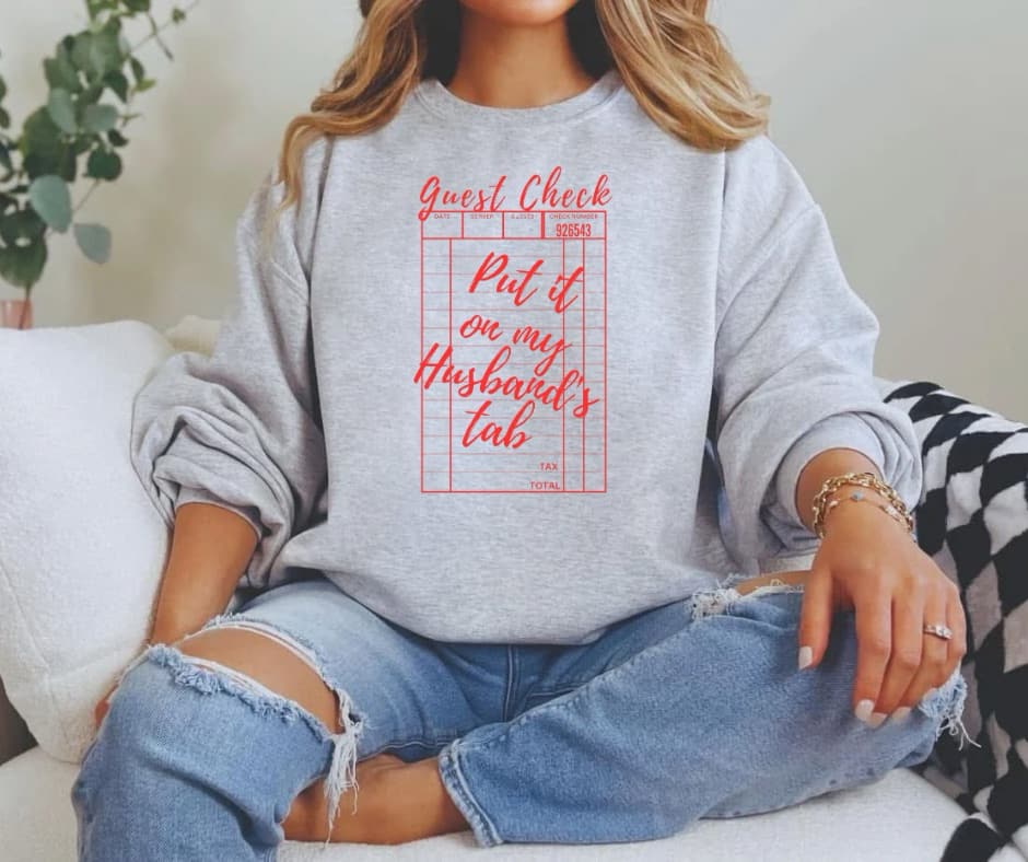 Put it on my Husbands Tab