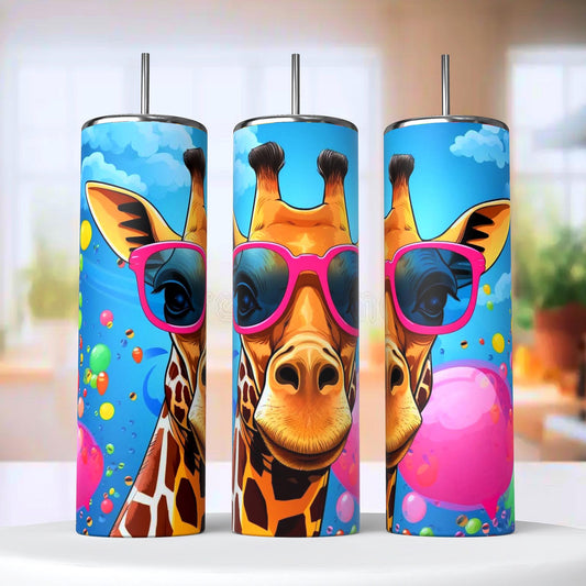 Summer Giraffe Tumbler
