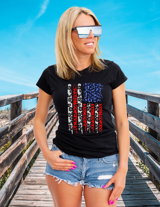 Leopard American Flag