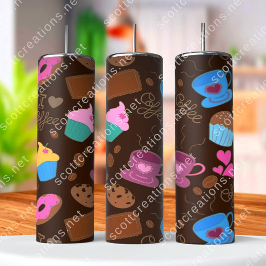 Coffee and Cupcakes Tumbler