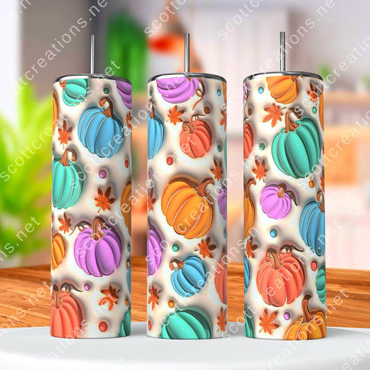 3D Pumpkin Tumbler