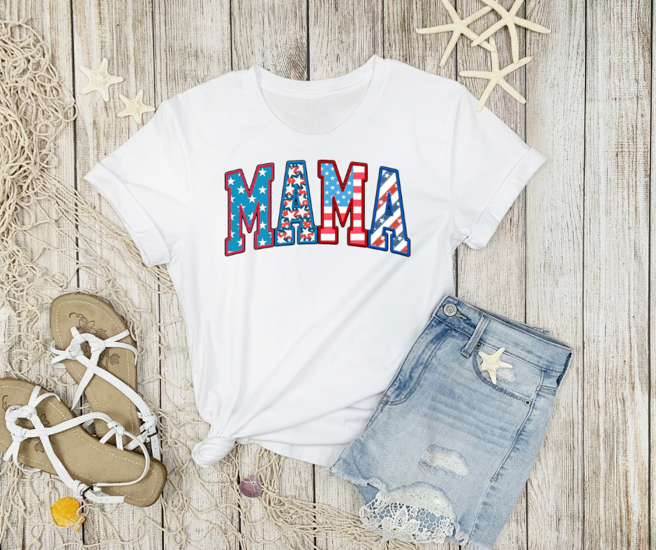 Mama American Flag