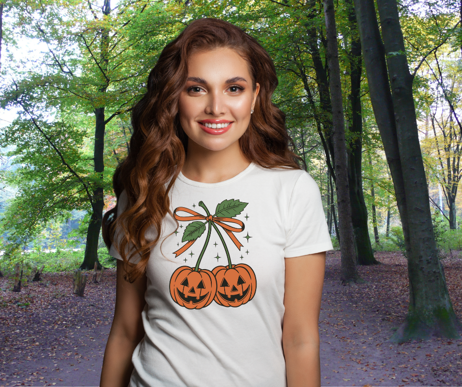 Pumpkin Cherry Bow