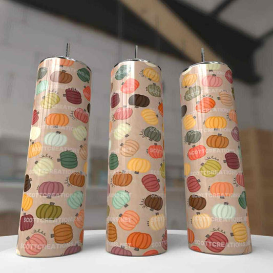 Colorful Pumpkins Tumbler