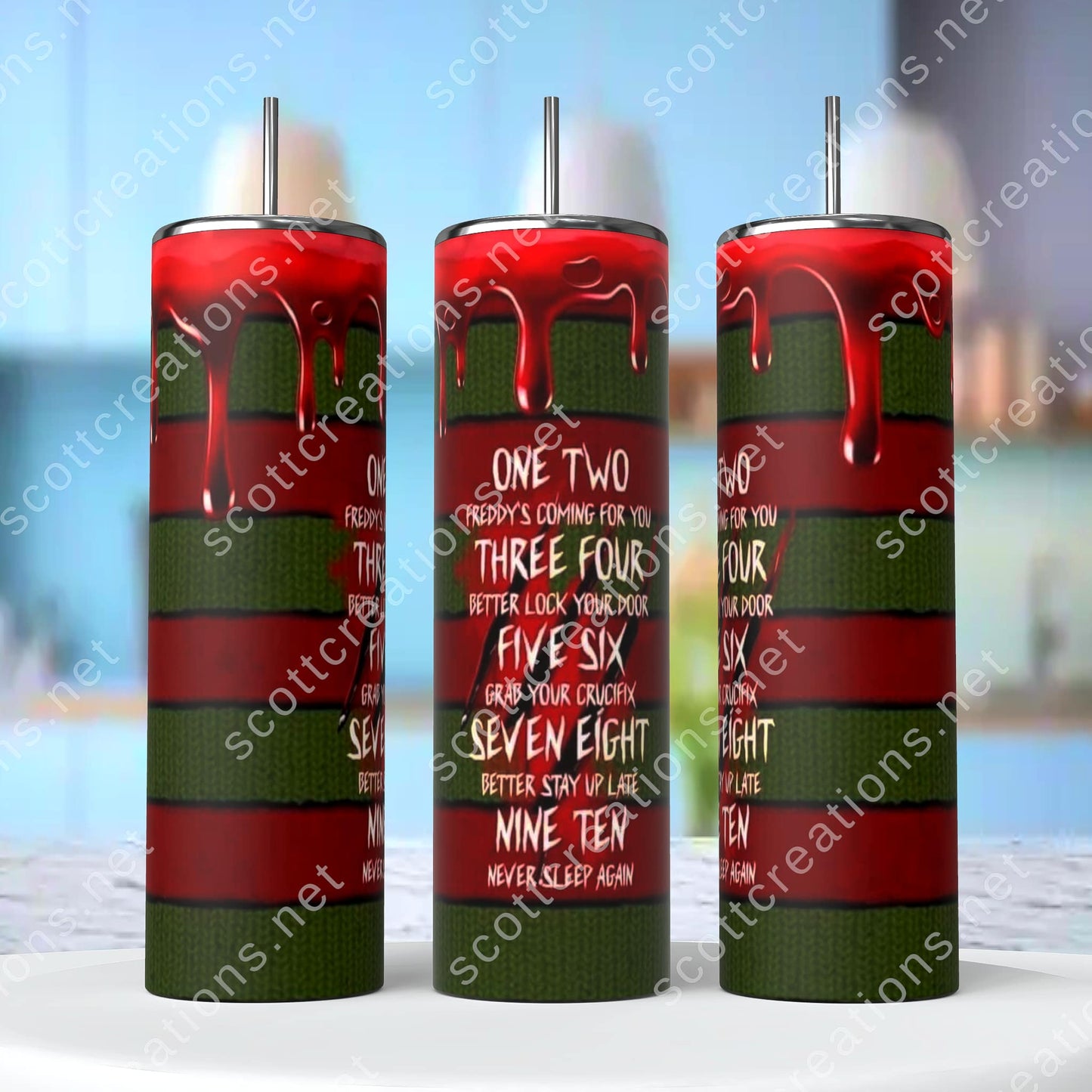 Scary Freddy Tumbler