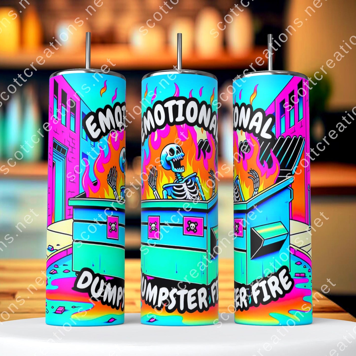 Emotional Dumpster Fire Tumbler