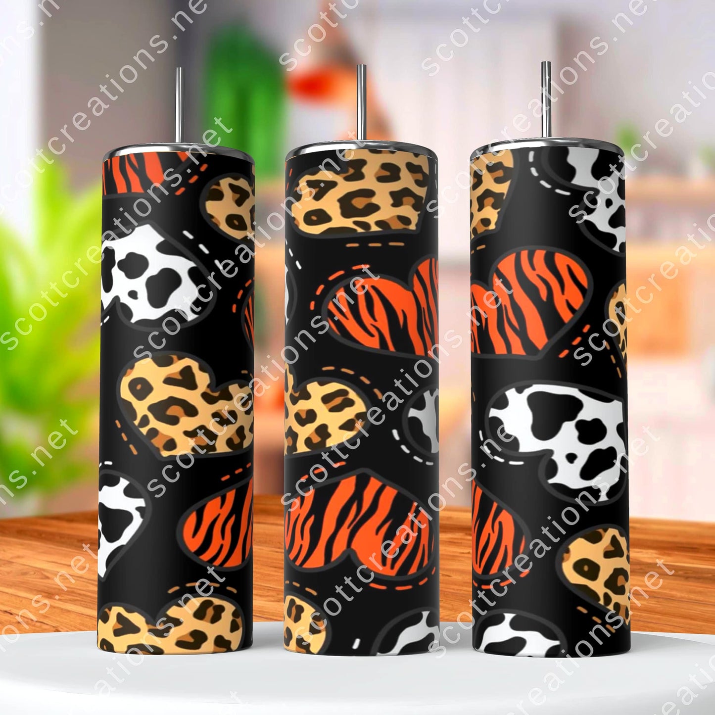 Leopard Heart Tumbler