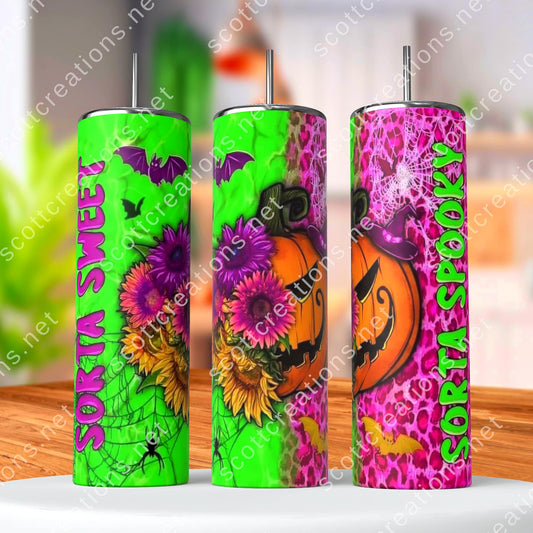 Sorta Sweet Sorta Spooky Bright Tumbler