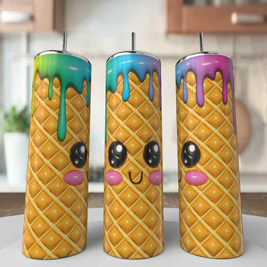 Ice Cream Cone Drip Tumbler