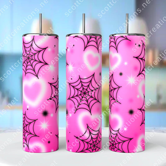 Pink Spideweb Tumbler