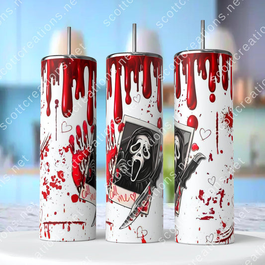 Ghostface Blood Tumbler
