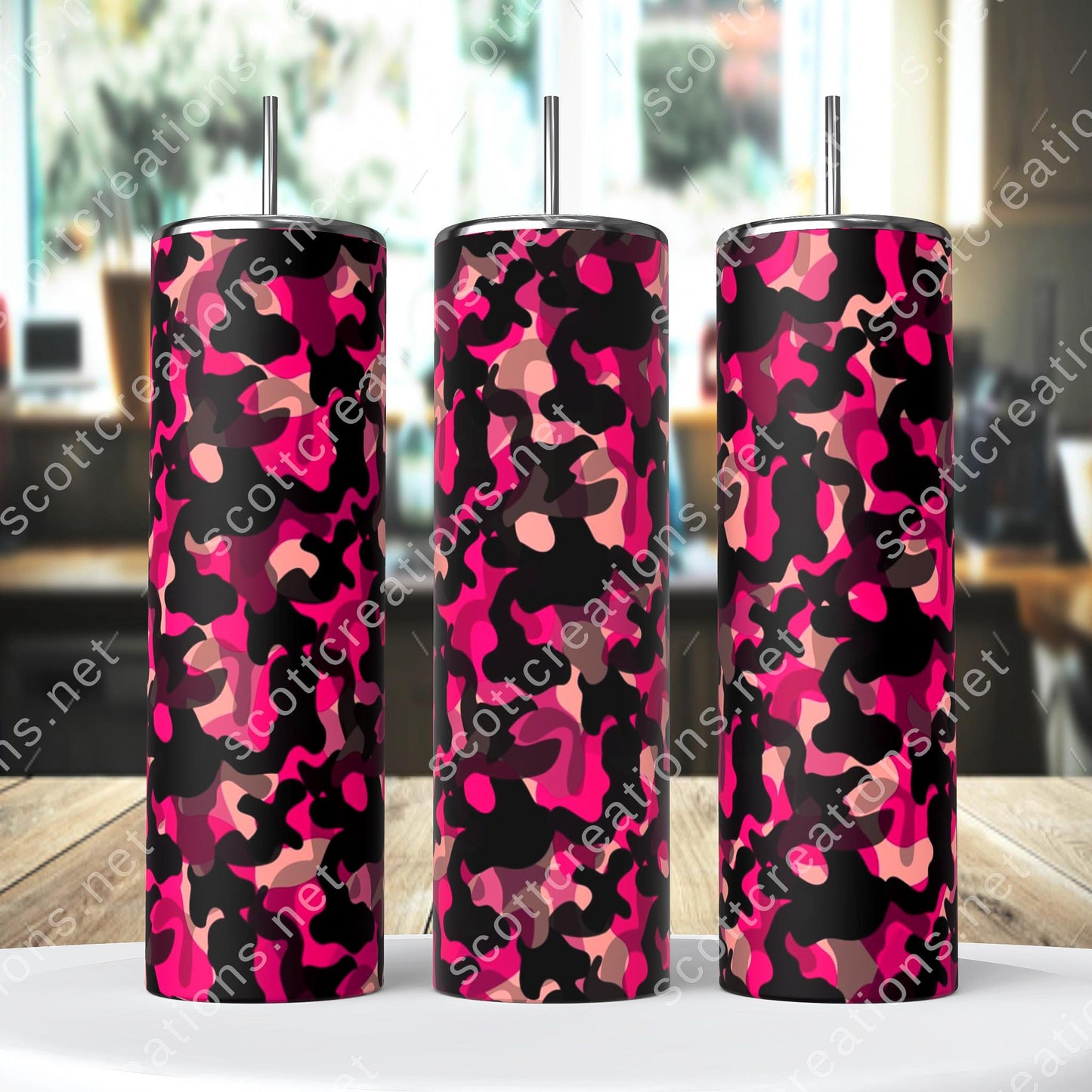 Pink Camo Tumbler