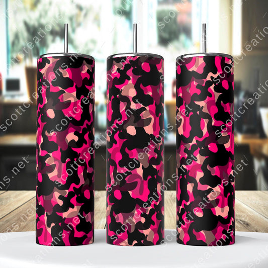Pink Camo Tumbler