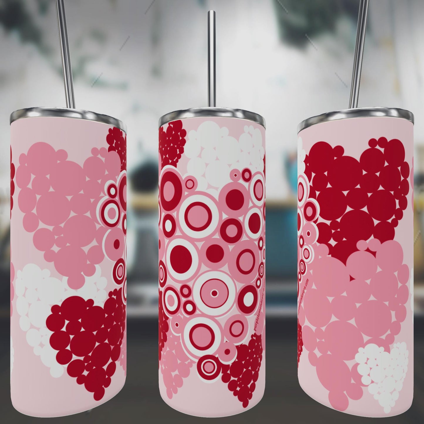Heart Stamps Tumbler