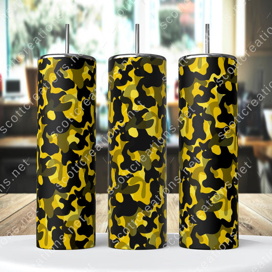 Yellow Camo Tumbler