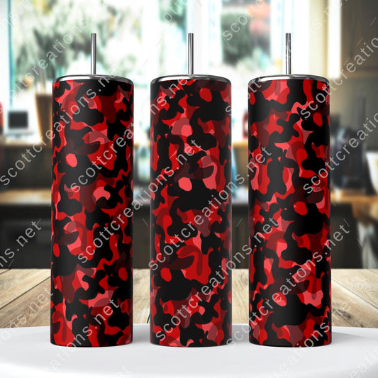 Red Camo Tumbler