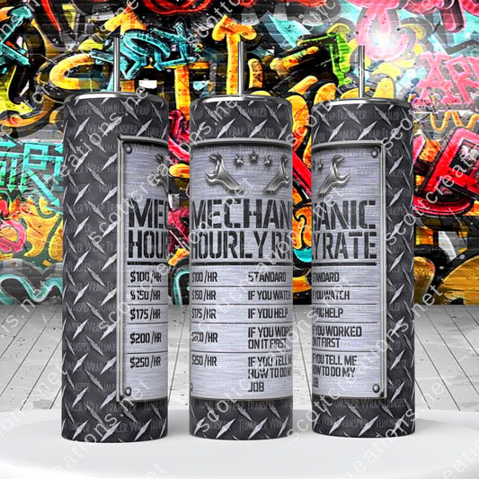 Mechanic Hourly Rate Tumbler