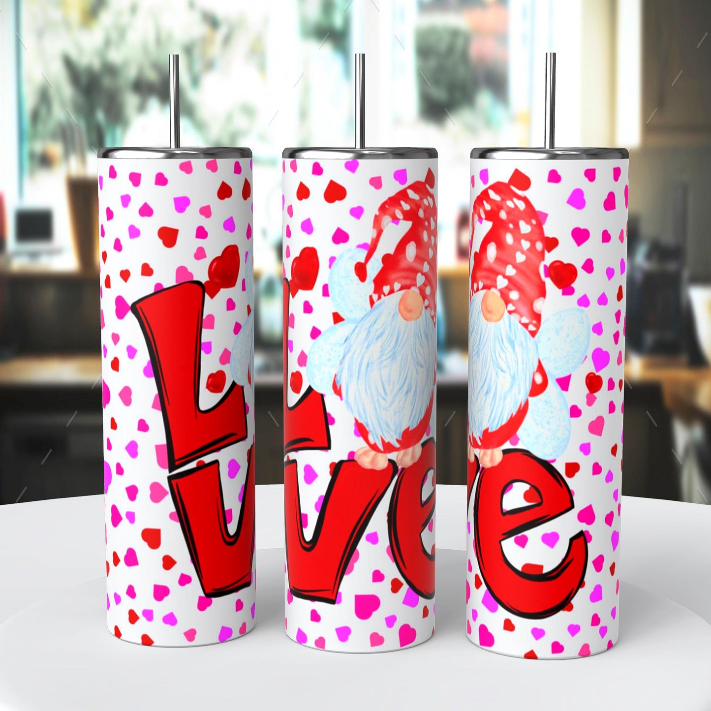 Love Heart Gnome Tumber